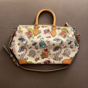 Disney Dooney & Bourke Disneyana Walt Disney Crossbody Satchel Bag RARE